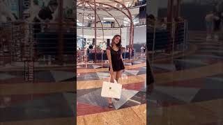 Saniya Iyappan Sopted In Dubai Mall In Glamorous Hot Black Look