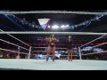 Rusev reacts to the Russian flag getting caught above the ring - Raw Fallout - February 2, 2015