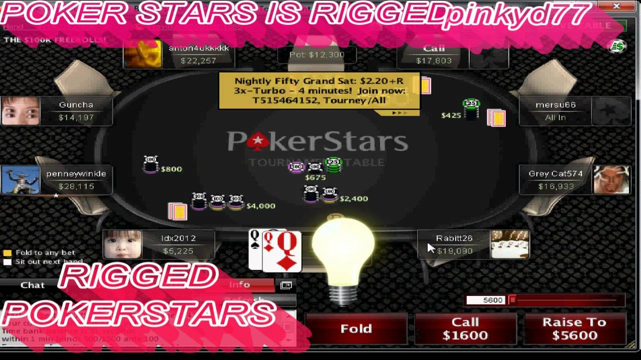 any non rigged poker sites