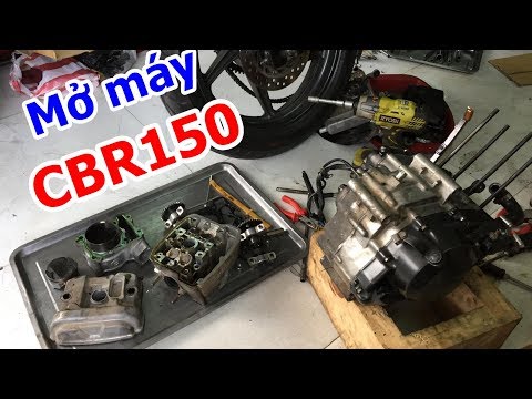 Mở máy Honda CBR150Fi DOHC đời đầu | Thiết kế mơ ước của máy DOHC sau này