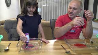 Havuzdan Çıkan Malzemelerle Slime Challenge Prenses Lina