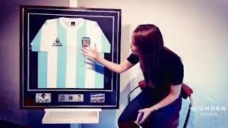 Grabe este video días antes de la muerte de Maradona y casualmente hable de su muerte.