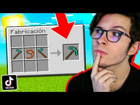 PROBAMOS los TIKTOK más VIRALES de MINECRAFT ¿FUNCIONAN? 🤣😱 MINECRAFT TIKTOK 18