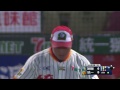 0712 Lamigo桃猿 VS 統一7-ELEVEn獅 九局上，林智勝擊出中間方向逆轉安打，帶有二分打點，桃猿6:5逆轉
