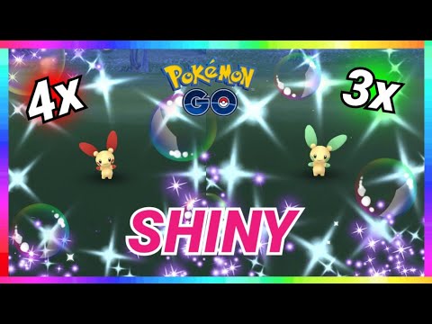 4x SHINY PLUSLE & 3x SHINY MINUN CAUGHT in Pokemon Go!