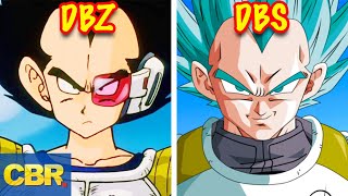 The Evolution Of Vegeta From Dragon Ball