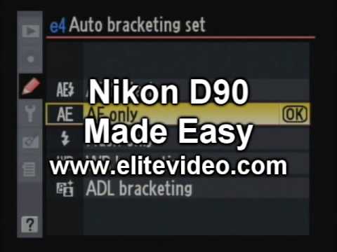 Nikon D90 Bracketing