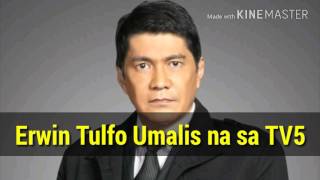 Erwin Tulfo Umalis na sa TV5 at Radyo5, Lilipat sa PTV4