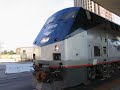 Amtrak #4 with 4 P42s departs LA Union.AVI