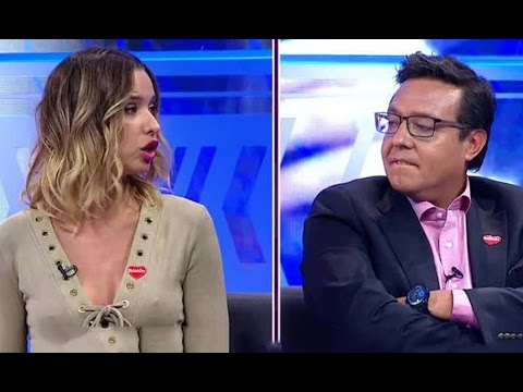 Duro cara a cara de Álvaro Sanhueza y Claudia Schmidt - PRIMER PLANO