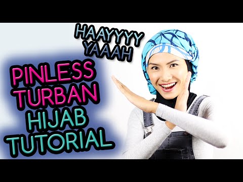 Pinless Turban Style #1 HIJAB TUTORIAL 2015 by Hijab2go.com - YouTube