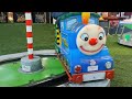 smiley blue train treasure Island amusement arcade Barry island kiddie ride