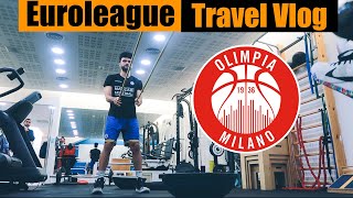 Day in the life of EUROLEAGUE BASKETBALL Player on the ROAD!