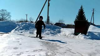 Снег, Весна, Слоу Мо. Snow, Spring, Slow Mo