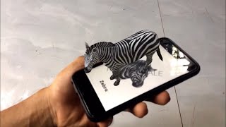 Cách xài ứng dụng Animal 4D+ tạo con vật trên màn hình điện thoại