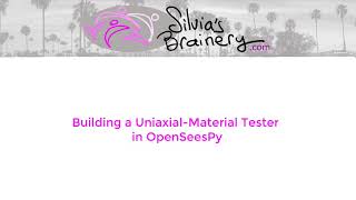 Building A UniaxialMaterial Tester using OpenSeesPy