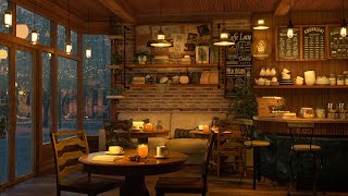 Play this video 4K Cozy Coffee Shop with Smooth Piano Jazz Music for Relaxing, Studying and Working