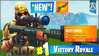 NEW "HEAVY SNIPER" Gameplay UPDATE! (Fortnite Battle Royale "Weapon UPDATE")