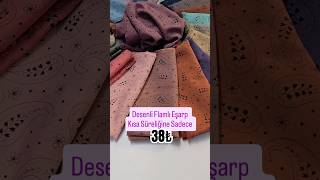 Flamlı Pamuk Eşarp Sadece 38