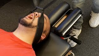 Self Cracker *SCREAMS IN-SHOCK* after First Chiropractic Adjustment Y-Strap