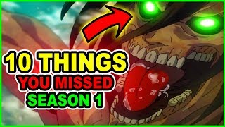 Attack on Titan: 10 THINGS YOU MISSED! (OR DID YOU?) | Attack on Titan Season 3 Prep