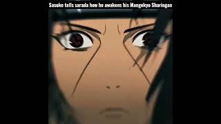 Sasuke Tells Sarada How He Awaken His Mangekyo Sharingan