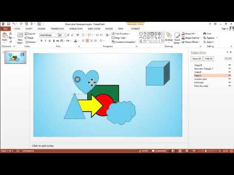 Hướng dẫn Powerpoint 2013: Trật tự hiển thị đối tượng!