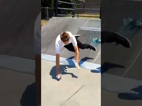 Glass skateboard drop in