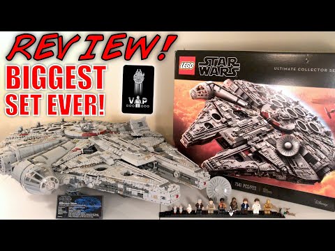 VIDEO : lego star wars 75192 ucs millennium falcon review! | biggest lego set ever! | incredible! - mandrproductions reviews the biggestmandrproductions reviews the biggestlegoset ever! it's themandrproductions reviews the biggestmandrpro ...