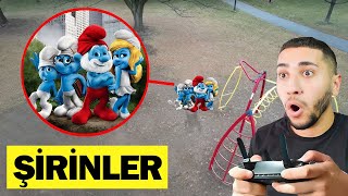 Şi̇ri̇nler Oyun Parkinda Drone Kameralarina Yakalandi Gerçek Hayatta Şi̇ri̇nler