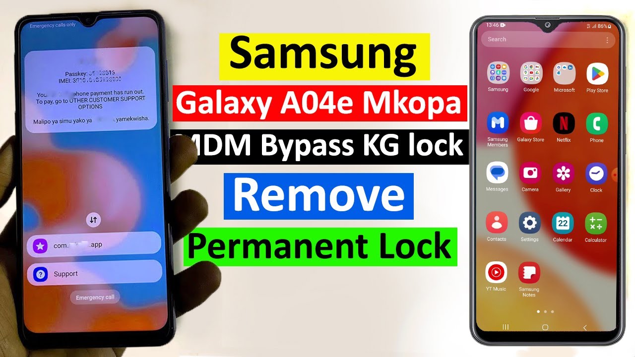 Samsung A04e, Remove block for non-payment, All Samsung A04e, Remove block for non-payment, All