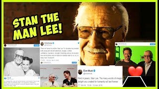 FAMOSOS REACCIONAN A LA MUERTE DE STAN LEE #Marvel #SpiderMan #Hulk #Thor #Avengers