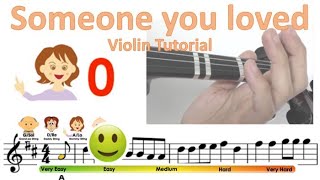 Someone you loved by Lewis Capaldi sheet music and easy violin tutorial