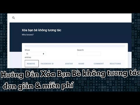 Hướng dẫn lọc bạn bè không tương tác & Chọc bạn bè miễn phí trên Facebook - HVFB