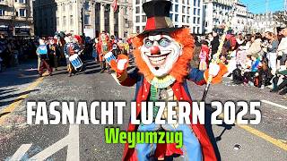 Fasnacht Luzern 2025 Güdismontag Fasnachtsumzug Weyumzug Switzerland