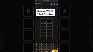 Binance Wodl 22Nd October Word Of The Day Answer.