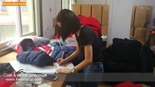 Padded jacket inspection from portugal order