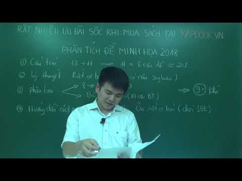 THẦY NAP PHÂN TÍCH ĐỀ MINH HỌA MÔN HÓA 2018