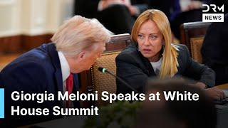 Full Speech Italian Pm Meloni Sends Big Warning To Putin At White House Ac1G
