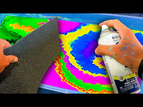 HYDRO DIPPING CUSTOM SKATEBOARD GRIPTAPE!