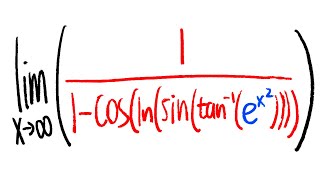 limit of 1/(1-cos(ln(sin(tan^-1(e^(x^2)))))) as x goes to infinity