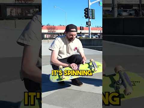 Landing your first varial flip!  #skateboarding #brailleskateboarding #skateboard