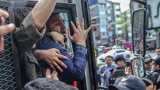 İstanbul'da 1 Mayıs gösterileri için Taksim'e çıkmak isteyenlere polis müdahales