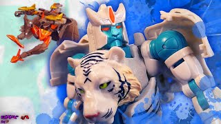 Tigatron And Airazor Scout Ahead Transformers Beast Wars Stopmotion Animation