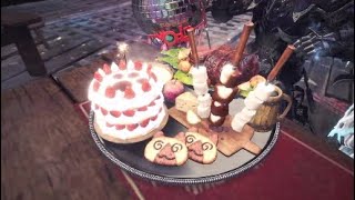 Monster Hunter World - Gathering Hall Canteen Scenes All 5 Astera Festival Events