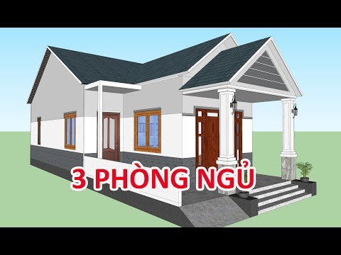 GỢI Ý MẪU NHÀ CẤP 4 CHỮ L MÁI THÁI 3 PHÒNG NGỦ ĐẸP | KIẾN TRÚC NHÀ VIỆT