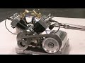 Early Run of My V-Twin model Engine by Terry Mayhugh