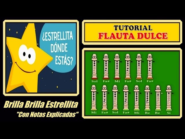 Estrellita Donde Estás en Flauta "Con Notas Explicadas" - YouTube
