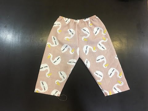 Hướng dẫn cắt may quần lưng thun đơn giản cho bé / size 1 tuổi
