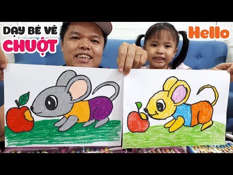 Dạy bé học vẽ con Chuột từng bước một dễ hiểu